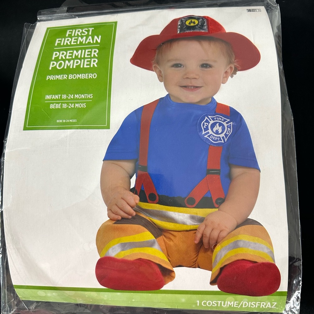 Toddler Firefighter Costume